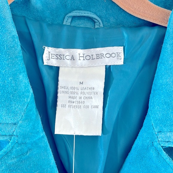 Jessica Holbrook Qvc Washable Suede jacket size Medium - Picture 3 of 6